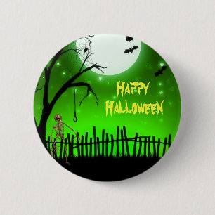 Beängstigend Halloween Button