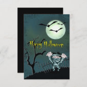 Beängstigend Halloween Einladung (Vorne/Hinten)