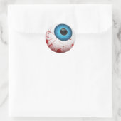 Beängstigend Halloween Eyeball Runder Aufkleber (Tasche)