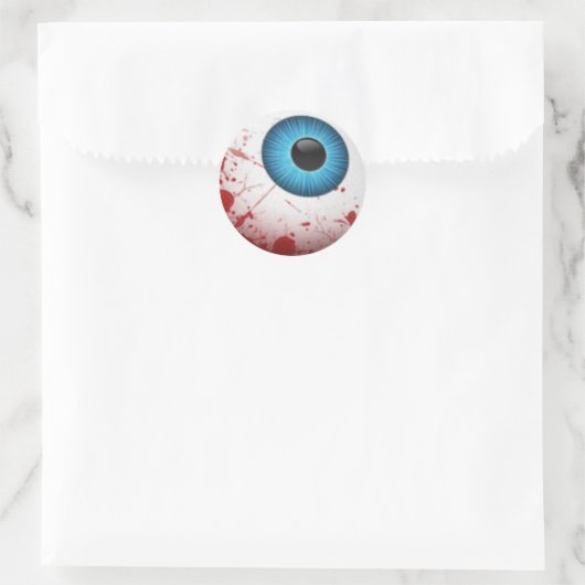 Beängstigend Halloween Eyeball Runder Aufkleber (Tasche)
