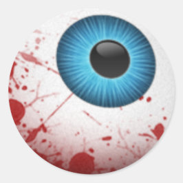 Beängstigend Halloween Eyeball Runder Aufkleber