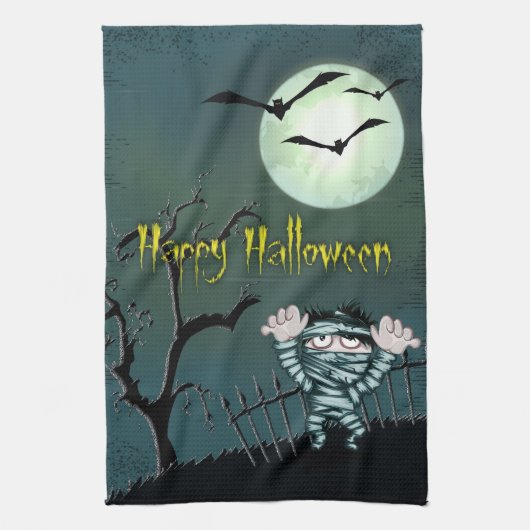 Beängstigend Halloween Geschirrtuch (Vertikal)