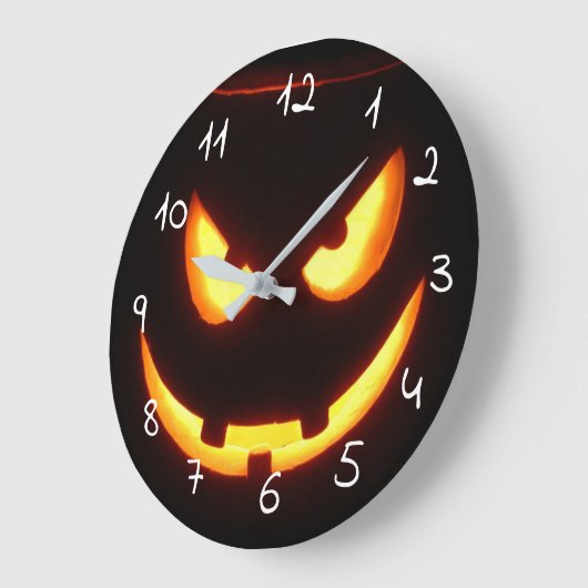 beängstigend Halloween Große Wanduhr (Winkel)