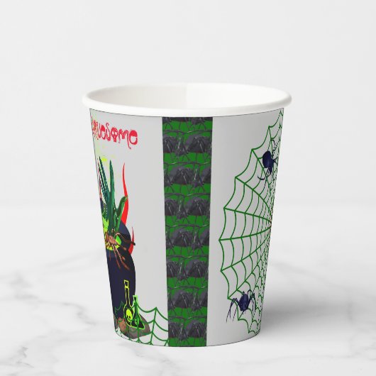 Beängstigend Halloween Pappbecher (Links)