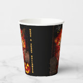 Beängstigend Halloween Pappbecher (Links)