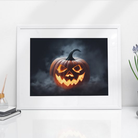 Beängstigend Halloween Pumpkin Poster