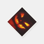 Beängstigend Halloween Pumpkin Serviette (Ecke)