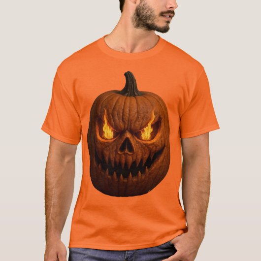 Beängstigend Halloween Pumpkin T-Shirt (Vorderseite)