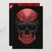 Beängstigend Halloween Skull Ankündigung (Vorne/Hinten)