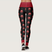 Beängstigend Halloween Skull Leggings (Rückseite)