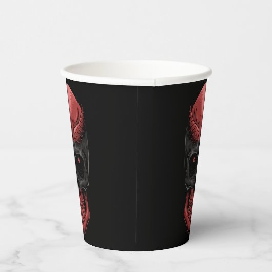 Beängstigend Halloween Skull Pappbecher (Rechts)