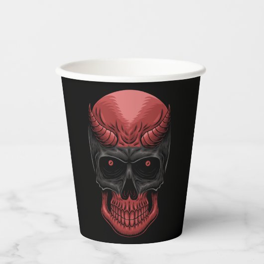 Beängstigend Halloween Skull Pappbecher (Vorderseite)