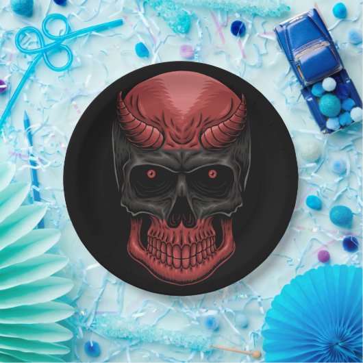 Beängstigend Halloween Skull Pappteller (Party)