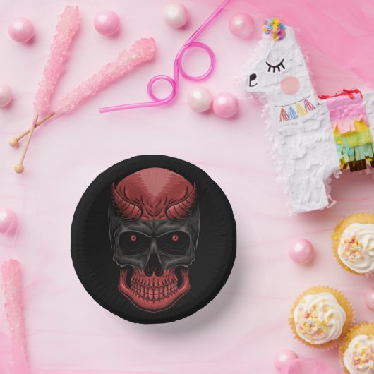 Beängstigend Halloween Skull Pappteller (Party)