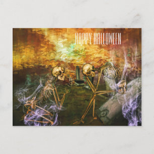 Beängstigend Halloween Skull Postkarte
