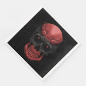 Beängstigend Halloween Skull Serviette (Ecke)