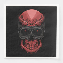 Beängstigend Halloween Skull Serviette