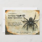 Beängstigend HALLOWEEN Spider Spektakulär! Einladung (Vorderseite)