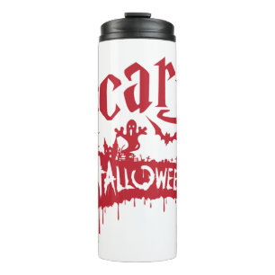 Beängstigend Halloween Thermosbecher