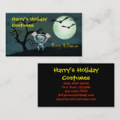Beängstigend Halloween Visitenkarte (Vorne/Hinten)