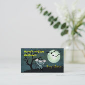 Beängstigend Halloween Visitenkarte (Stehend Vorderseite)