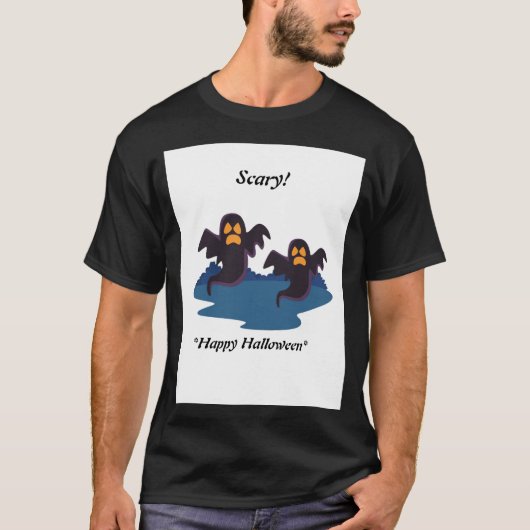 Beängstigend Happy Halloween XL-Größe Kleidung Män T-Shirt (Vorderseite)