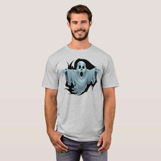 Beängstigend Haunting Ghost T-Shirt (Vorne ganz)