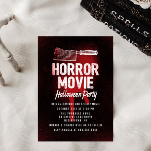 Beängstigend Horror Movie Halloween-Party Einladung