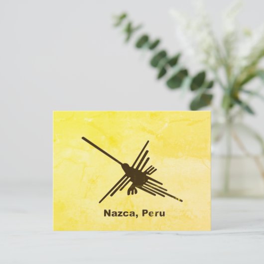 Beängstigend Hummingbird Nazca, Peru Postkarte (Stehend Vorderseite)