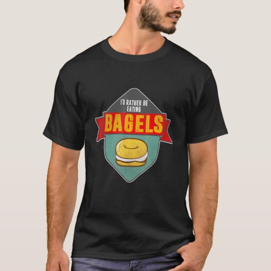Beängstigend, ich esse lieber Bagel Baker Baking T-Shirt (Vorderseite)