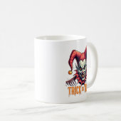 Beängstigend Jester Trick oder Treat Halloween Cof Kaffeetasse (VorderseiteRechts)