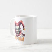 Beängstigend Jester Trick oder Treat Halloween Cof Kaffeetasse (Vorderseite Links)