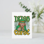 Beängstigend Leprechaun Irish Curse St Patricks Da Postkarte (Stehend Vorderseite)