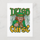 Beängstigend Leprechaun Irish Curse St Patricks Da Postkarte (Vorderseite)