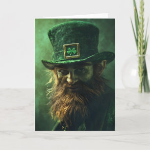 Beängstigend Leprechaun St. Patrick's Day Feiertagskarte