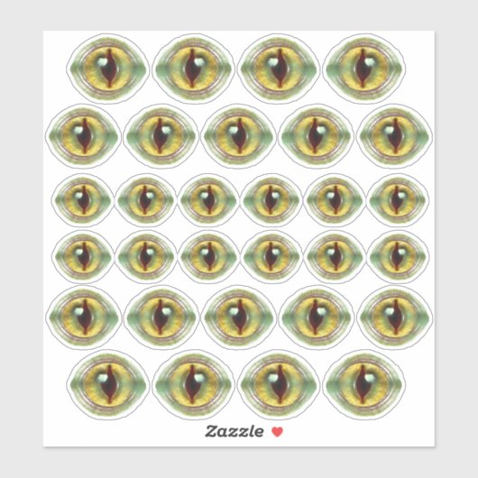 Beängstigend Lizard Alien Dragon Dinosaurier Monst Aufkleber (Blatt)