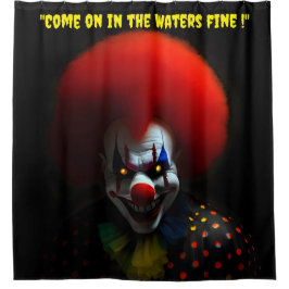Beängstigend lustig Beängstigend Clown Horror Gag  Duschvorhang