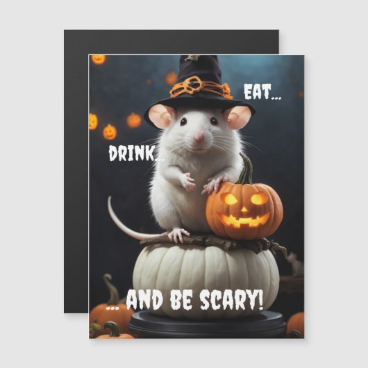 Beängstigend Magnetkarte (Vorne/Hinten)