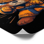 Beängstigend Martial Arts Fighter Karate Boxer Com Poster (Ecke)