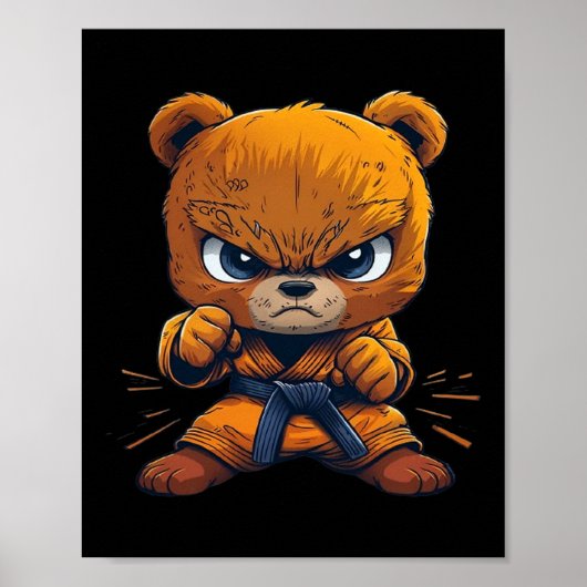 Beängstigend Martial Arts Fighter Karate Boxer Com Poster (Vorne)