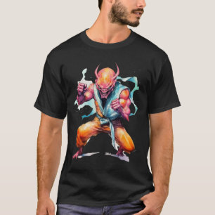 Beängstigend Martial Arts Fighter Karate Boxer Com T-Shirt