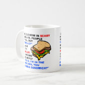 Beängstigend Movie Hello Funny Mug Kaffeetasse (Vorderseite Links)