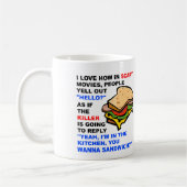 Beängstigend Movie Hello Funny Mug Kaffeetasse (Links)