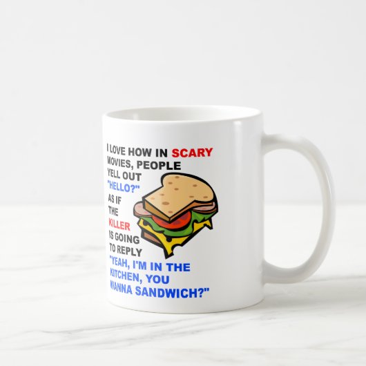 Beängstigend Movie Hello Funny Mug Kaffeetasse (Rechts)