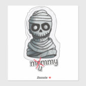 Beängstigend Mummy Aufkleber (Blatt)