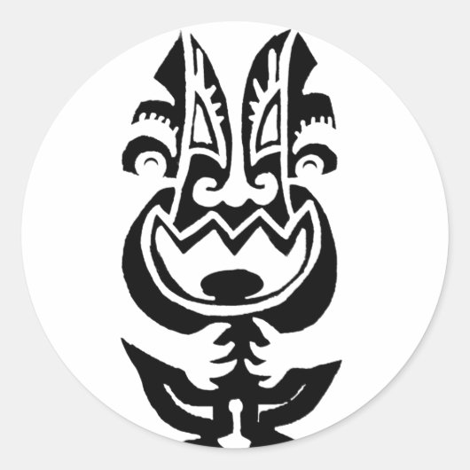 Beängstigend Niedlich Runder Aufkleber (Vorderseite)