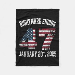Beängstigend Night Ending 20. Januar 2025 Funny Pr Fleecedecke
