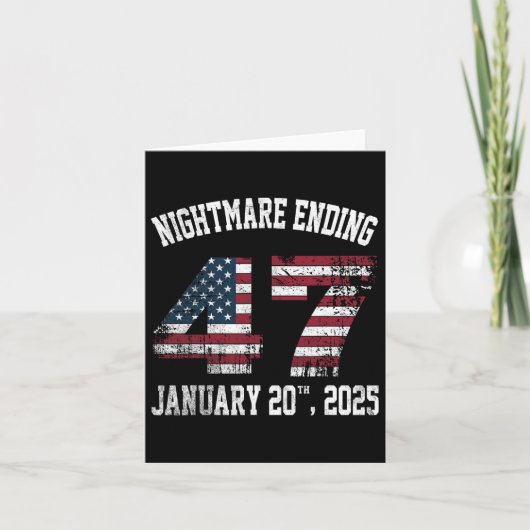 Beängstigend Night Ending 20. Januar 2025 Funny Pr Karte (Vorderseite)