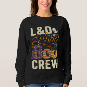 Beängstigend Nurse Halloween Ghost Spider L&D Nurs Sweatshirt