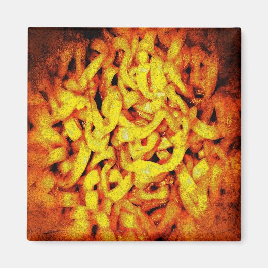 Beängstigend Orange Ramen Magnet (Vorne)
